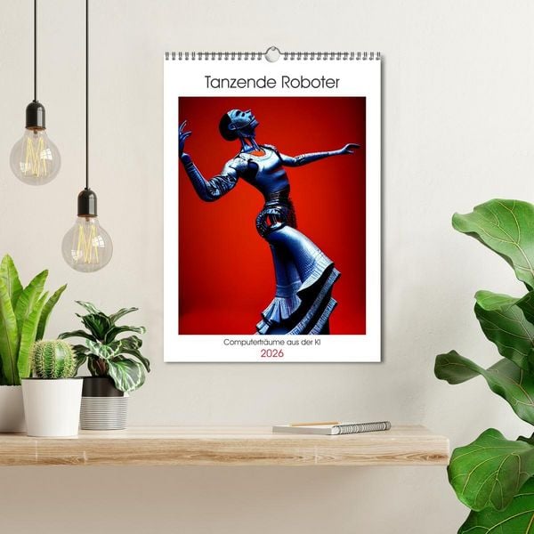 Produktbild: Tanzende Roboter - Computertr&auml;ume aus der KI (Wandkalender 2026 DIN A3 hoch), CALVENDO Monatskalender