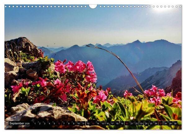 Produktbild: Allg&auml;uer Bergblicke - Frei f&uuml;hlen, frei denken, loslassen... (Wandkalender 2026 DIN A3 quer), CALVENDO Monatskalender