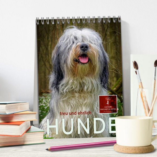 Produktbild: Hunde - treu und ehrlich (Tischkalender 2026 DIN A5 hoch), CALVENDO Monatskalender