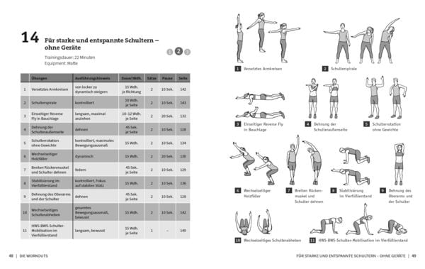 Produktbild: 50 Workouts gegen Schulter- und Nackenschmerzen