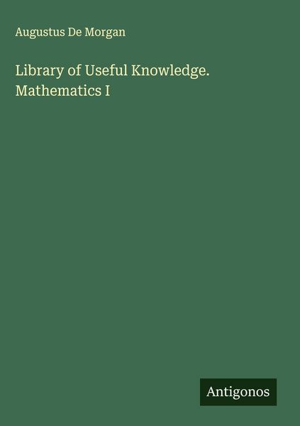 Produktbild: Library of Useful Knowledge. Mathematics I