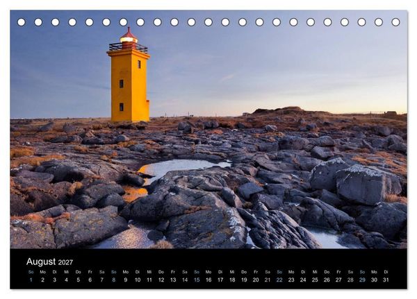 Produktbild: Traumziel Island 2027 (Tischkalender 2027 DIN A5 quer), CALVENDO Monatskalender