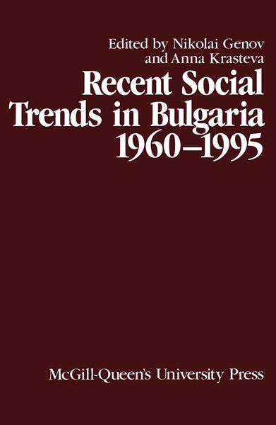Produktbild: Recent Social Trends in Bulgaria, 1960-1995
