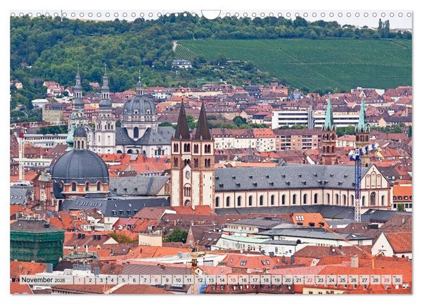 Produktbild: W&Uuml;RZBURG - ALTSTADT IMPRESSIONEN (Wandkalender 2026 DIN A3 quer), CALVENDO Monatskalender