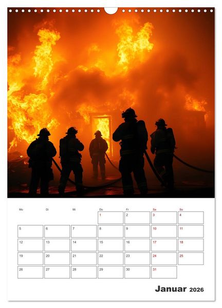 Produktbild: Heldentum im Einsatz - Ein Jahr mit den Lebensrettern (Wandkalender 2026 DIN A3 hoch), CALVENDO Monatskalender