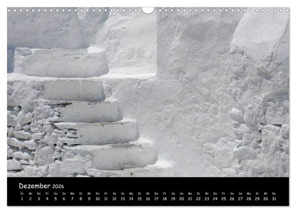 Produktbild: Mykonos - Stille Ecken (Wandkalender 2026 DIN A3 quer), CALVENDO Monatskalender