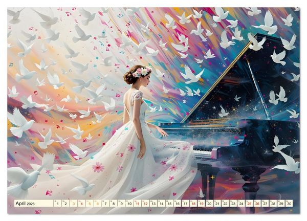 Produktbild: Piano der Tr&auml;ume (Wandkalender 2026 DIN A3 quer), CALVENDO Monatskalender