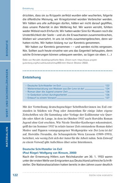 Jugend ohne Gott von Ödön von Horváth (Textausgabe)
