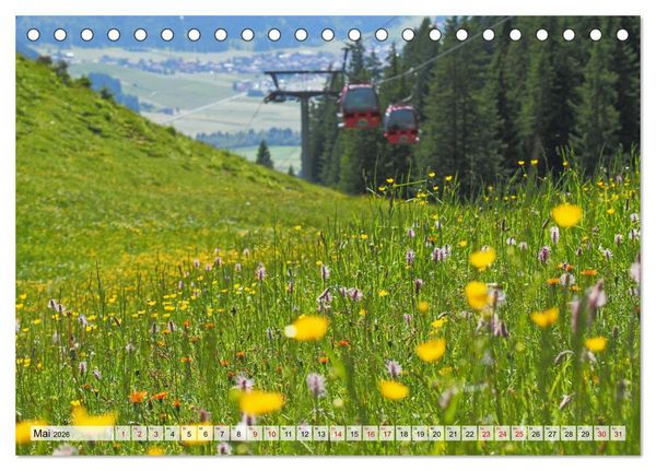 Produktbild: Bergbahnen in den Alpen (Tischkalender 2026 DIN A5 quer), CALVENDO Monatskalender