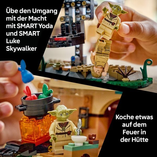 Produktbild: LEGO Star Wars 75422 SMART Play: Jedi-Training an Yodas H&uuml;tte, Spielzeug