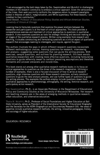 Produktbild: Critical Approaches to Questions in Qualitative Research