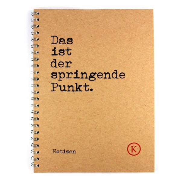 Produktbild: Das ist der springende Punkt &ndash; Notizbuch