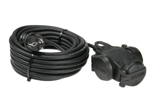 AS Schwabe 60456 Strom Verlängerungskabel 16A Schwarz 10.00m H07RN-F 3G 1,5mm²