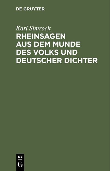 Produktbild: Rheinsagen aus dem Munde des Volks und deutscher Dichter