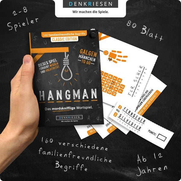 Produktbild: DENKRIESEN - HANGMAN&reg; - CLASSIC EDITION "Galgenm&auml;nnchen TO GO"