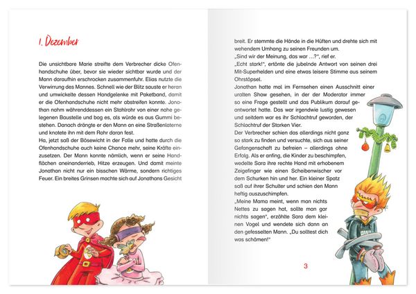Die vier Superhelden lösen den Weihnachtsfall