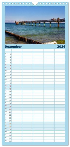Produktbild: Familienplaner 2026 - Seeheilbad Heiligendamm mit 5 Spalten (Wandkalender, 21 x 45 cm) CALVENDO