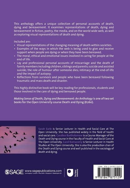Produktbild: Making Sense of Death, Dying and Bereavement