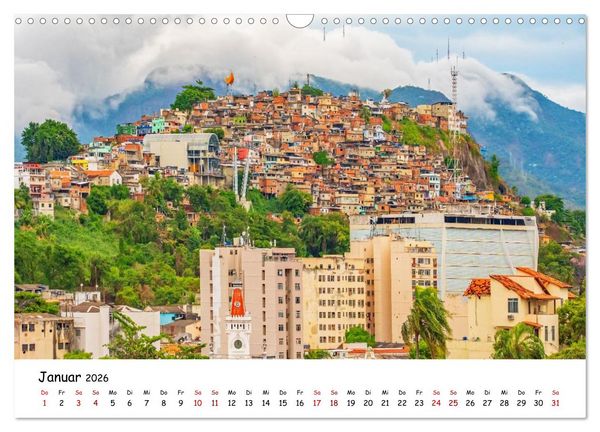 Produktbild: Rio de Janeiro - K&uuml;stenmetropole (Wandkalender 2026 DIN A3 quer), CALVENDO Monatskalender