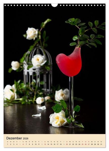 Produktbild: Cocktails mit Blumen und Pflanzen (Wandkalender 2026 DIN A3 hoch), CALVENDO Monatskalender