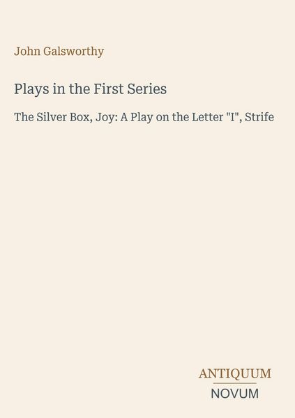 Produktbild: Plays in the First Series