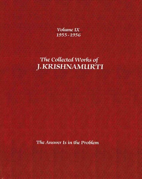 The Collected Works of J.Krishnamurti - Volume IX 1955-1956, Taschenbuch von Jiddu Krishnamurti, K Publications, 9781934989425