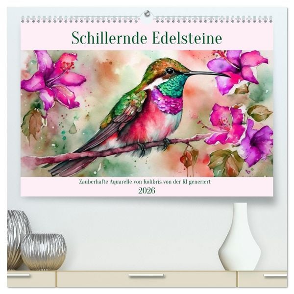 Produktbild: Schillernde Edelsteine (hochwertiger Premium Wandkalender 2026 DIN A2 quer), Kunstdruck in Hochglanz