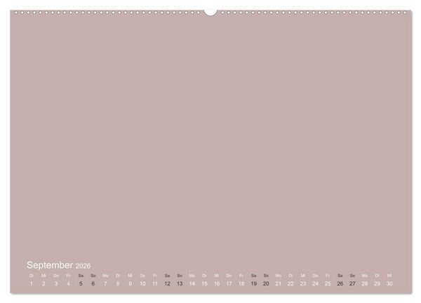 Produktbild: DIY Bastel-Kalender -Erdige Pastell Farben- Zum Selbstgestalten (Wandkalender 2026 DIN A2 quer), CALVENDO Monatskalender