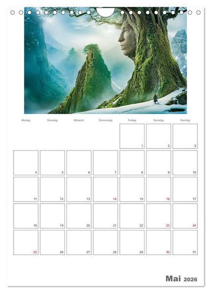 Produktbild: Der Zauberwald Eine geheimnisvolle Reise (Wandkalender 2026 DIN A4 hoch), CALVENDO Monatskalender