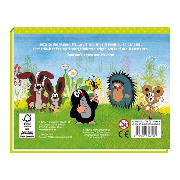Produktbild: Tr&ouml;tsch Der kleine Maulwurf Pop Up Buch