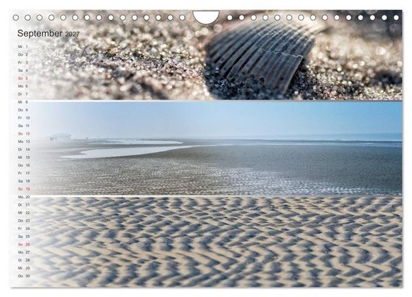 Produktbild: K&uuml;stenstreifen an der Nordsee (Wandkalender 2027 DIN A4 quer), CALVENDO Monatskalender