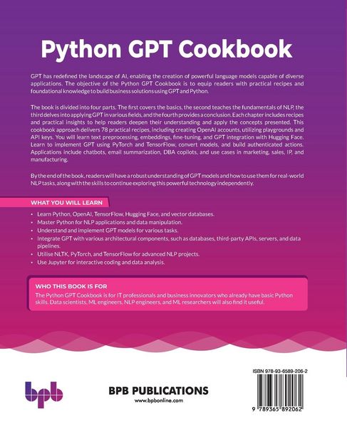 Produktbild: Python GPT Cookbook