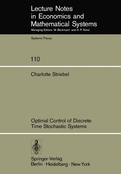 Produktbild: Optimal Control of Discrete Time Stochastic Systems