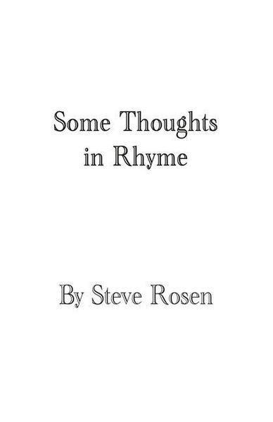 Produktbild: Some Thoughts in Rhyme