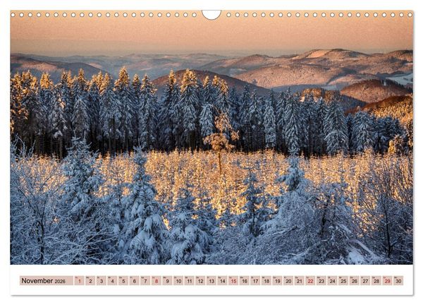 Produktbild: Sauerland - Land der tausend Berge (Wandkalender 2026 DIN A3 quer), CALVENDO Monatskalender