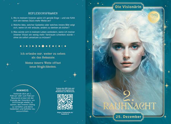 Produktbild: Kartenset: H&uuml;terinnen der Rauhn&auml;chte | mit Ritualen, Affirmationen und Videomeditationen