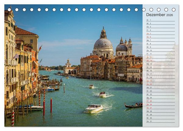 Produktbild: Wundervolles Venedig (Tischkalender 2026 DIN A5 quer), CALVENDO Monatskalender
