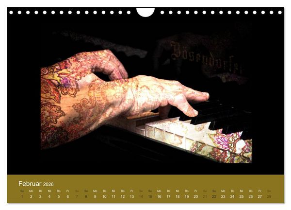 Produktbild: Klangbilder Instrumental-KUNST (Wandkalender 2026 DIN A4 quer), CALVENDO Monatskalender