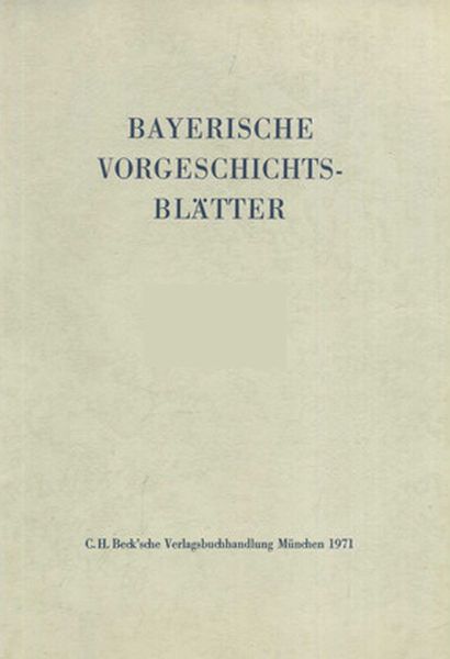 Produktbild: Bayerische Vorgeschichtsbl&auml;tter 2016