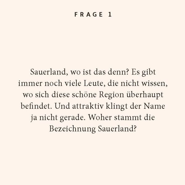 Produktbild: Sauerland-Quiz