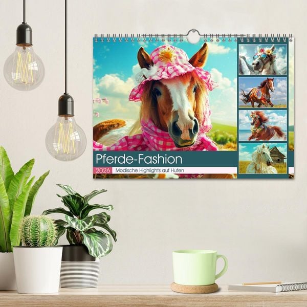 Produktbild: Pferde-Fashion. Modische Highlights auf Hufen (Wandkalender 2026 DIN A4 quer), CALVENDO Monatskalender