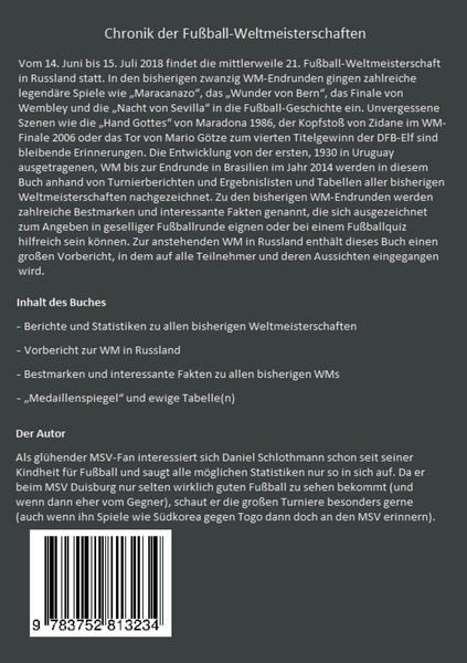 Produktbild: Chronik der Fu&szlig;ball-Weltmeisterschaften