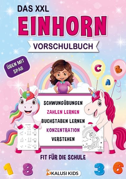 Produktbild: Das XXL Einhorn Vorschulbuch
