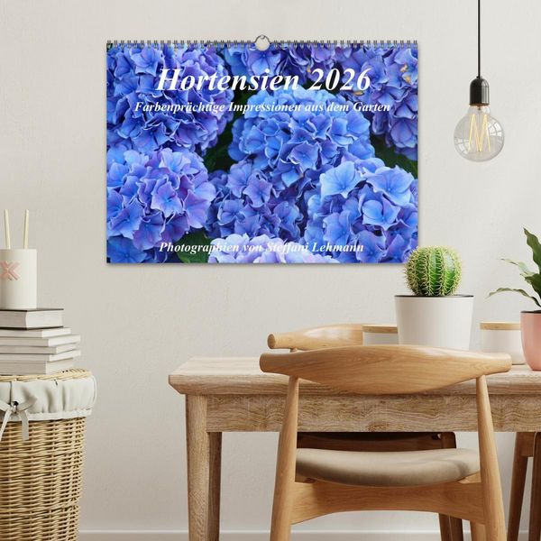 Produktbild: Hortensien 2026. Farbenpr&auml;chtige Impressionen aus dem Garten (Wandkalender 2026 DIN A3 quer), CALVENDO Monatskalender