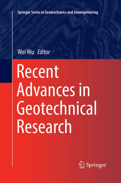 Produktbild: Recent Advances in Geotechnical Research