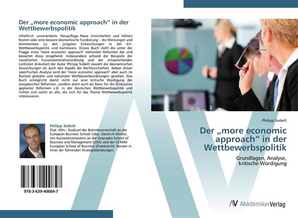Produktbild: Der "more economic approach" in der Wettbewerbspolitik