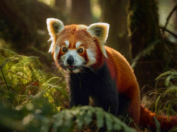 Produktbild: CALVENDO Puzzle Roter Panda - aufpassen | 2000 Teile Lege-Gr&ouml;&szlig;e 90x67cm Foto-Puzzle f&uuml;r gl&uuml;ckliche Stunden