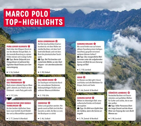 Produktbild: MARCO POLO Reisef&uuml;hrer Bali, Lombok, Gilis