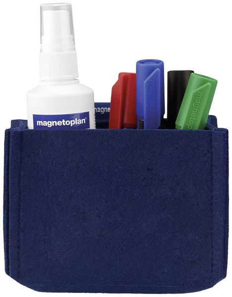 Magnetoplan Stiftehalter magnetisch magnetoTray MEDIUM (B x H x T) 130 x 100 x 60 mm Blau 1227714