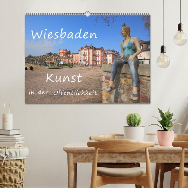 Produktbild: Wiesbaden Kunst in der &Ouml;ffentlichkeit (Wandkalender 2026 DIN A2 quer), CALVENDO Monatskalender